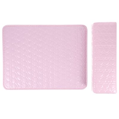 2pcs Leather Manicure Hand Pillow Hand Cushion for Nails Hand Rests Salon Nail Cushion Arm Rest Cushion Nail Wrist Cushion Beauty Pink Pu Leather Hand Frame Water Proof