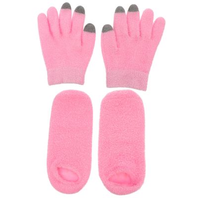Beaupretty 1set Screen Gloves Gel Socks for Skin Care Moisturizing Hand Foot Treatment for Men and Women Non-Slip for Gaming and Mobile Use