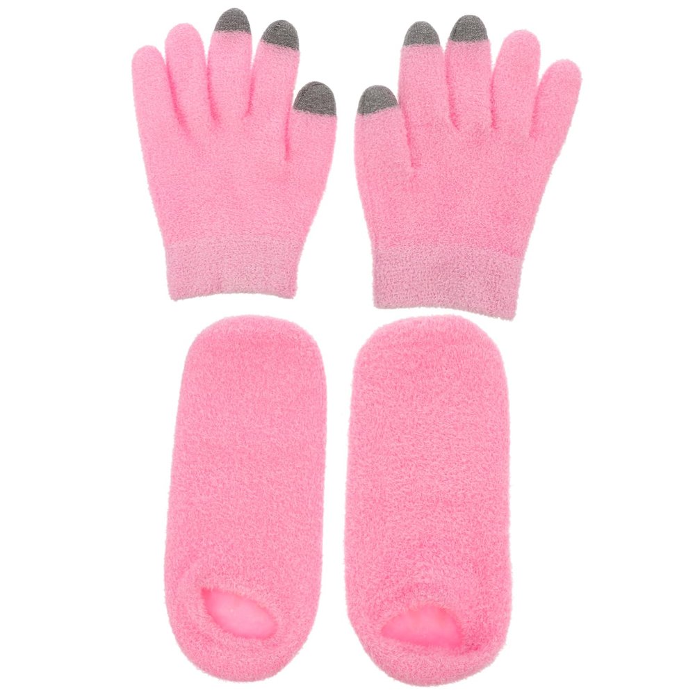 Beaupretty 1set Screen Gloves Gel Socks for Skin Care Moisturizing Hand Foot Treatment for Men and Women Non-Slip for Gaming and Mobile Use