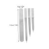 8pcs Set Double Sided Nail File Stainless Steel Nail Buffer Metal Double- Sided Manicure Files Nail Files for Natural Nails Pro Tools Nail Shaping Files Diamond Acrylic view 2