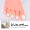 1 Pc model silicone mannequin Fake Hand Manicure Mannequin Foot False Fake Foot pedicure training Foot Nail Art Fake Foot sock mannequin nail art trainer human body practice tools view 4