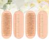 Beaupretty 4pcs Nail Brush Double-sided Nail Cleaner Pig Bristle Massage Brush for Manicure and Pedicure for Dust Removal Wood view 3