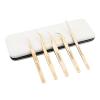NAGARAKU 5 PCS Tweezers for Eyelash Extensions Straight and Curved Precision Professional Tweezer for Lash Extensions Volume Easy Fanning lash Precise Point with Storage Case Bag view 1