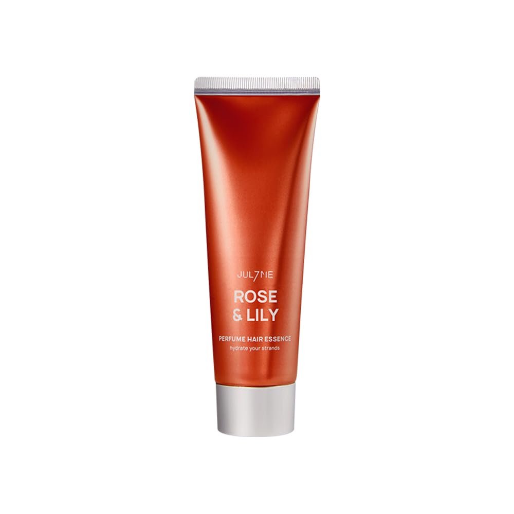 JULYME PERFUME HAIR ESSENCE 2.7 fl.oz- Luxury Scented Hair Cream, Moisturizing Korean Hair Treatment with Long Lasting Scent(Rose&Lily)