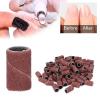 100 Pieces Manicure Sanding Bands Nail Drill Bands Nail Art Sanding Bands, Nail Sanding Circle Bands Pedicure Polishing File Remove Dead Skin for Salon Home(240#) view 3