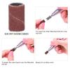 100 Pieces Manicure Sanding Bands Nail Drill Bands Nail Art Sanding Bands, Nail Sanding Circle Bands Pedicure Polishing File Remove Dead Skin for Salon Home(240#) view 4