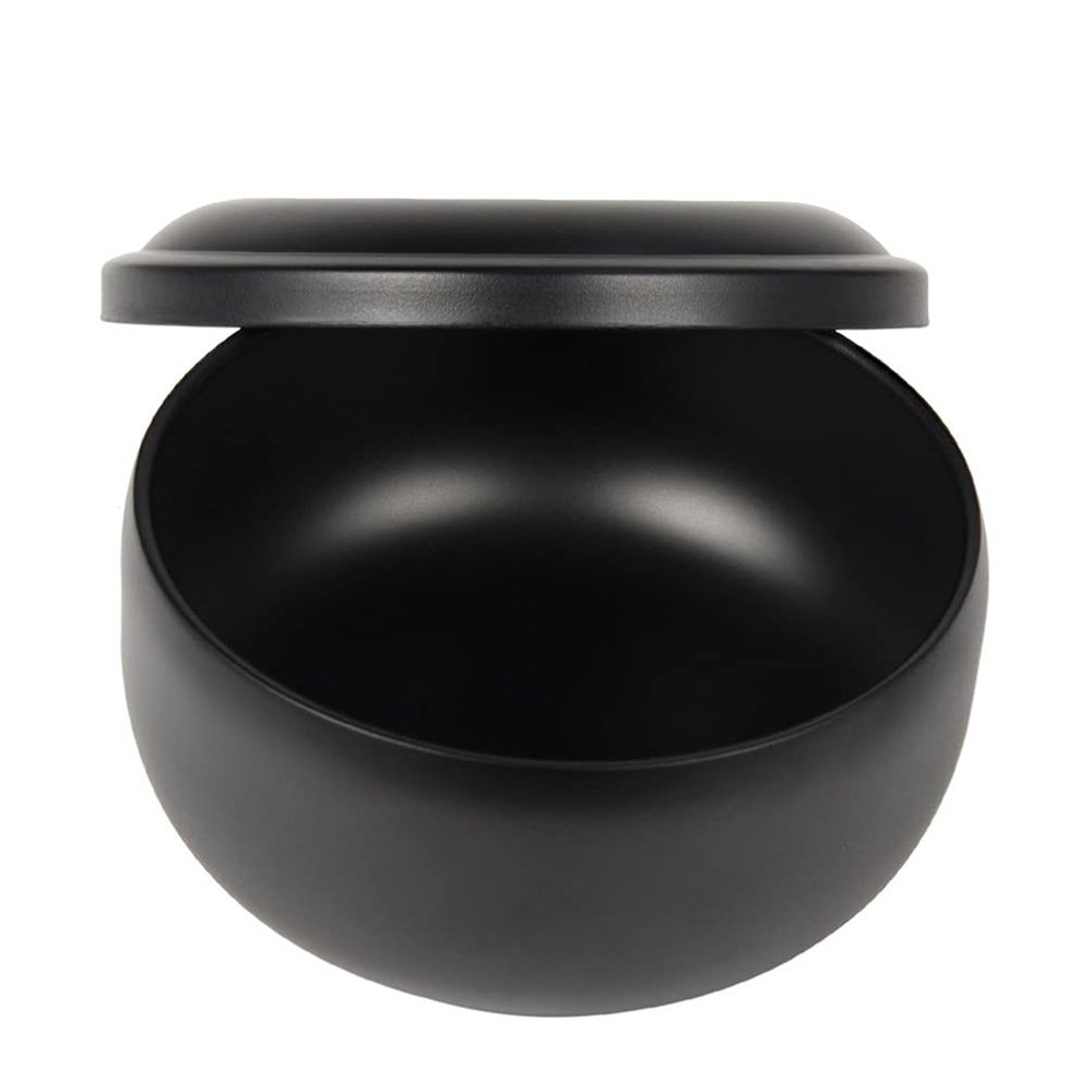 Beaupretty Stainless Steel Shaving Soap Bowl Shaving Mug for Shave Cream Soap Shaving Cup with Lid