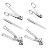 Beaupretty 6pcs Nail Clippers Kit Rotating Head for Easy Toenail and Fingernail Trimming Ergonomic Design Manicure and Pedicure Tools view 1