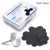 100pcs Foot File Sandpaper Disc with 1 Metal Shaft Replaceable Sanding Pads for Electric Foot Rasp Files Callus Cuticle Hard Dead Skin Removal Pedicure Tools,HJ-NF037 (180 Grit) view 2