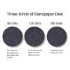 100pcs Foot File Sandpaper Disc with 1 Metal Shaft Replaceable Sanding Pads for Electric Foot Rasp Files Callus Cuticle Hard Dead Skin Removal Pedicure Tools,HJ-NF037 (180 Grit) view 3