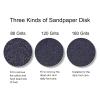 100pcs Foot File Sandpaper Disc with 1 Metal Shaft Replaceable Sanding Pads for Electric Foot Rasp Files Callus Cuticle Hard Dead Skin Removal Pedicure Tools,HJ-NF037 (80 Grit) view 3
