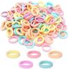 200Pcs Baby Hair Ties, Soft Cotton Toddler Hair Ties 1 Inch Multicolor Seamless Hair Bands Stocking Stuffers for Kids Girls Gifts view 1