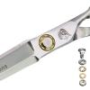 6.0 inch Hair Cutting Scissors Kit Bearing Screw Hair Shears Professional Hairdressing Scissors Set Symmetrical Handle Razor Comb Barber Accessories Thinning Clippers view 3