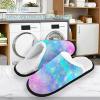 Umidedor Mermaid Rainbow Scales Slippers For Women Girls, Soft Memory Foam Non-Slip Indoor House Slippers Home Shoes for Bedroom Hotel Travel Spa view 2