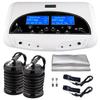 Dual Ionic Foot Bath Detox Machine, Professional Foot Detox Machine, Ionic Ion Detox Foot Bath Spa Cleanse Detoxification Machine with Basin, 2 Waist Belts, 2 Arrays, 10 Liners and Aluminum Box view 1