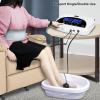 Dual Ionic Foot Bath Detox Machine, Professional Foot Detox Machine, Ionic Ion Detox Foot Bath Spa Cleanse Detoxification Machine with Basin, 2 Waist Belts, 2 Arrays, 10 Liners and Aluminum Box view 4