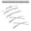 12 Pieces Rhinestone Bobby Pins Decorative Fancy Crystal Hair Clips Shiny Metal X Shaped Barrettes Bling Diamond Wedding Bridal Shower Hair Accessories for Women Ladies Girls (Silver) view 2