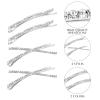 12 Pieces Rhinestone Bobby Pins Decorative Fancy Crystal Hair Clips Shiny Metal X Shaped Barrettes Bling Diamond Wedding Bridal Shower Hair Accessories for Women Ladies Girls (Silver) view 4