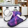 Umidedor Space Galaxy Mens Slippers, Soft Memory Foam Non-Slip Indoor House Slippers Home Shoes for Bedroom Hotel Travel Spa view 2