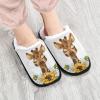 Umidedor Cute Giraffe Sunflower Mens Slippers, Soft Memory Foam Non-Slip Indoor House Slippers Home Shoes for Bedroom Hotel Travel Spa view 3