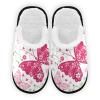 Umidedor Floral Butterflies Pattern Mens Slippers, Soft Memory Foam Non-Slip Indoor House Slippers Home Shoes for Bedroom Hotel Travel Spa view 1