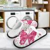 Umidedor Floral Butterflies Pattern Mens Slippers, Soft Memory Foam Non-Slip Indoor House Slippers Home Shoes for Bedroom Hotel Travel Spa view 2