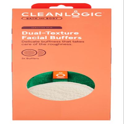 Clean Logic Dual-Texture Facial Buffers Sensitive Skin (Pack of 6)