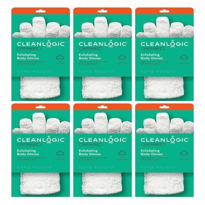 Cleanlogic - Bath Gloves Exfoliating - 2 CT