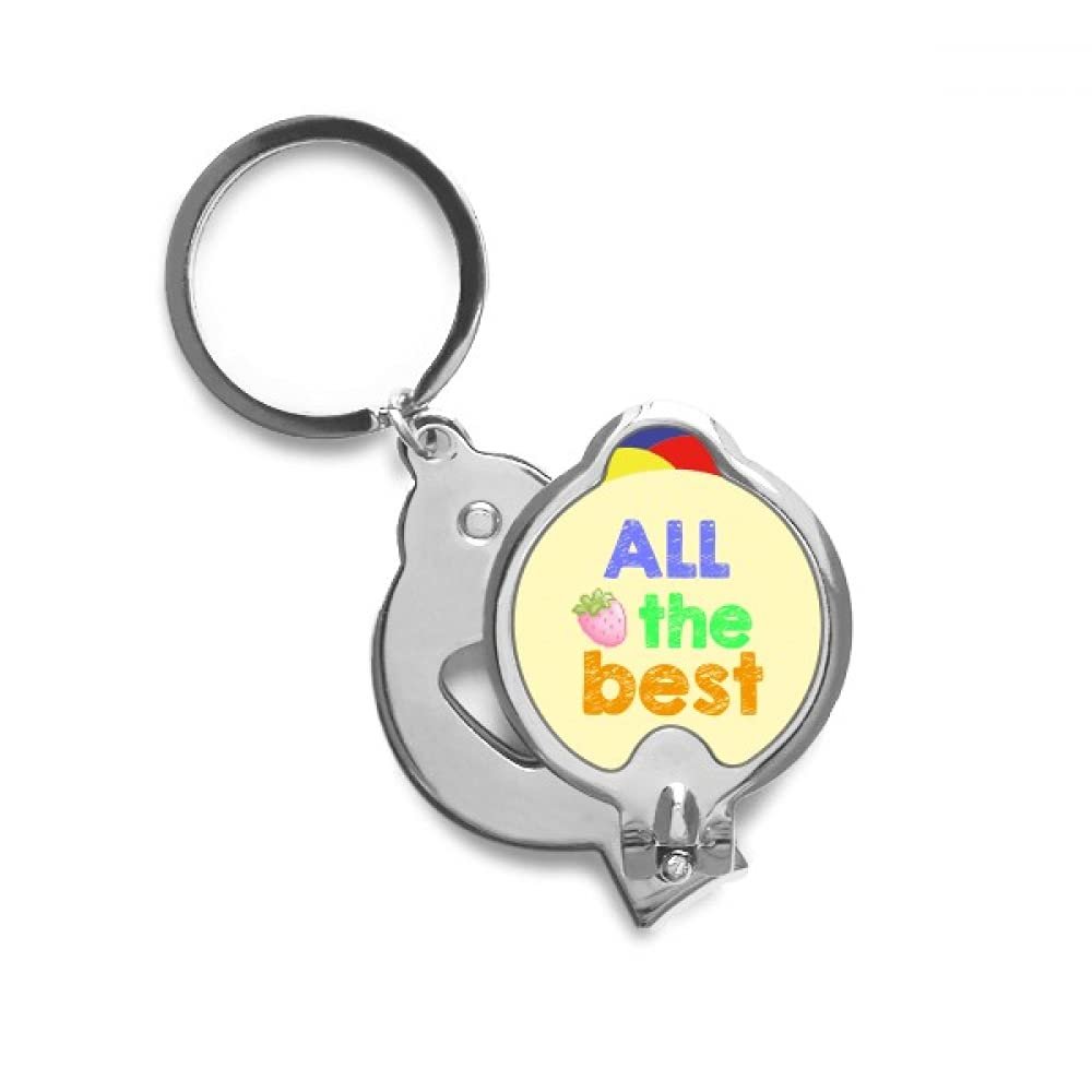 All The Best Warm Heart Text Lithe Nail Clippers Sharp Fingernail Stainless Steel Cutter