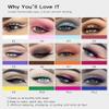 BestLand Liquid Glitter Eyeshadow & Liquid Matte Eyeliner Set Rainbow Colorful Neon Eyeliner Pencil Pigmented Waterproof Smudgeproof Long Lasting Gel Eye Liner Makeup Gift Kit for Women view 2