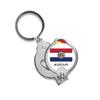 American State Flag Contour Missouri Nail Clippers Sharp Fingernail Stainless Steel Cutter view 1