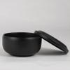 Beaupretty Stainless Steel Shaving Bowl with Lid Men Shave Soap Cup Deep Size Face Beard Shaving Accessories for Barber Home Black view 3