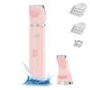 AIBRIT PRO Electric Bikini Trimmer for Women - 2 in 1 Electric Lady Pubic Hair Groomer Painless Hair Removal Razor Body Shaver, Portable Ladies Shaver with 2 Trimmer Heads, IPX7 Waterproof view 1