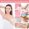 AIBRIT PRO Electric Bikini Trimmer for Women - 2 in 1 Electric Lady Pubic Hair Groomer Painless Hair Removal Razor Body Shaver, Portable Ladies Shaver with 2 Trimmer Heads, IPX7 Waterproof view 2