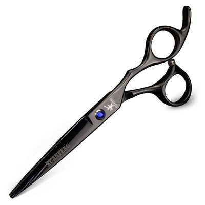 Hair Cutting Scissors, 6 inch hairdressing scissors Professional Hair Scissors 5.5 inch cutting thinning shear barbershop salon tools for hairdresser BY ZZYY (Color : 6 inch Black cut)