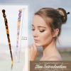 12 Pieces Acetate Hair Sticks Styling Hair Chopsticks Hair Accessories Tortoise Shell Hairpin Leopard Print Hair Pins Chinese Retro Hairpins Disk Hair Sticks for Women (Elegant Colors) view 3