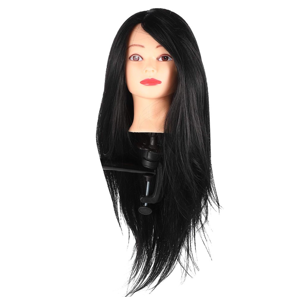 Beaupretty Mannequin Head for Hair Styling Practice High-temperature Resistant Training Head for Cosmetology for Braiding Cutting and Updos for Students and Hair Stylists
