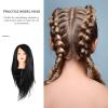 Beaupretty Mannequin Head for Hair Styling Practice High-temperature Resistant Training Head for Cosmetology for Braiding Cutting and Updos for Students and Hair Stylists view 4