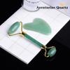 HXSCOO Original Jade Roller and Gua Sha Set Roller for Face 100% Natural Rose Quartz Face Massager for Wrinkles Anti Aging (Color : Green Jade) view 4