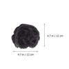 1pc Wigs Hair Bling Sunglasses Womens Travel Razors for Women Wavy Wig Extensions Rubber Band Hatchet Comb Updo Scrunchy Bun Chignon Wig Contract Nine Flowers Bride view 4