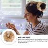 Beaupretty 2pcs Messy Synthetic Hair Bun Extensions for Hairstyles Elastic Band Chignon Hairpiece for Weddings Proms and Casual Outings view 4