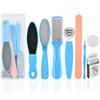 8 in 1 Professional Pedicure Tools Set, Stainless Steel Foot Scrubber Callus Remove Hard and Dead Skin, Nail Toenail Clipper Foot Care Kit view 1