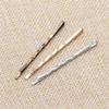 100pcs 55mm Straight Hair Clips Popularity Simple Hairpin for Alloy Hair Accessorys - (Color: Gold) view 3
