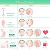 Gua Sha Facial ToolFace Massage Jade Roller Rose Quartz Natural Stone Crystal-Pink B Set with Box_ view 4