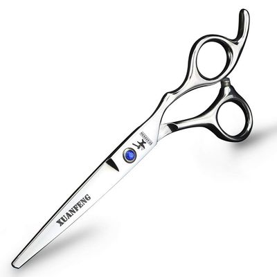 Hair Cutting Scissors, 6 inch hairdressing scissors Professional Hair Scissors 5.5 inch cutting thinning shear barbershop salon tools for hairdresser BY ZZYY (Color : 6 inch Silver cut)