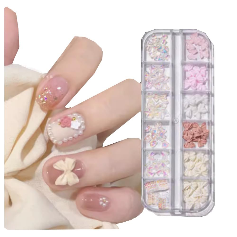12 Boxes Japanese Goddess Nail Art Accessories Nail Design Nail Art Sets Fashion Nail Decoration Kits with Shell Flakes Aluminum Foil Gold Thread Sequins Bling Bling Rhinestone(Mixed-8)