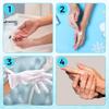 White Cotton Gloves for Eczema & Dry Hands- Washable Spa,Art Work,Photography, Jewellery and Cosmetic Inspection Gloves, Stretchable, Highly Breathable Perfect Fit for All (24 PCs) view 3