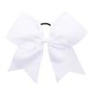 16PCS 8" White & 8PCS 7" Breast Cancer Awareness Cheerleader Large Bow Cheer Hair Bows Ponytail Holder Elastic Band for Cheerleading Teen Girls College Sports view 4