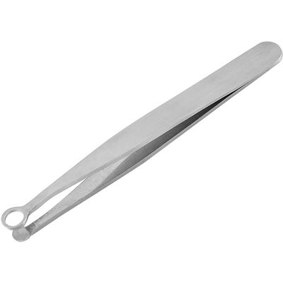 AKOAK 1 Pack Nose Hair Tweezers, Stainless Steel All-Purpose Nose Hair Trimmer for Men/Women, Round Head Precision Tweezers for Personal Care Facial Hair Removal and Ear Nose Eyebrow Trimming