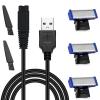 3PCS LinMei Solo Replacement Head and Shaver Charging Cord for Mens Solo Shaver Electric Trimmer with Clean Brush view 1
